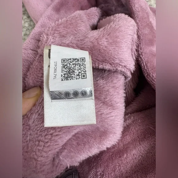 UGG Fuzzy Wide Leg Pants XS Pink Furry Warm Soft Winter Pants - Picture 10 of 12